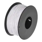 30AWG Stranded Wire PVC Hookup 50M/164ft White, Electrical Wire UL1007 Spool