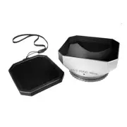 46mm Video Lens Hood Shade silver square for JVC GZ-HD7 MG555 HD3 camcorder,new