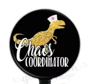 Chaos Coordinator Retractable Badge ID Holder, Nurse Retractable Badge Reel 5169