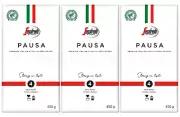 3 SEGAFREDO PAUSA Premium Italian Style Filter Coffee 450g 16oz