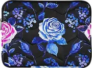 Quilted Laptop Sleeve Watercolor Rose Shockproof Protective Notebook Case Laptop Cases 13 Inch