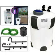 Canister Fish Tank Water Pump Aquarium External Filter Sponge Media Kit UV Light
