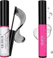 [CALAILIS] Lash Glue and Lash Glue Remover, Cluster Lash Glue Super Strong Hold 48 Hours Long Lasting Eyelash Glue and Eyelash Remover for Lash Cluster Gentle Soothing Non-Irritating, 2Pack