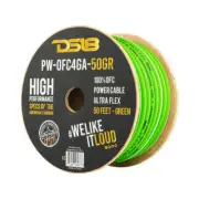 DS18 PW-OFC4GA-50YGR 4-GA Ultra Flex 100% OFC Ground Power Cable 50 Feet Green