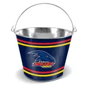Adelaide Crows AFL Galvanised Tin Ice Bucket with Handle Mother's Day Sale