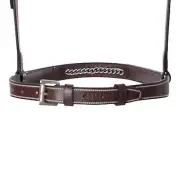 Huntley Equestrian Fancy Stitched Chain Noseband