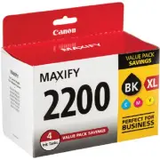 Canon 4 Pack Ink Cartridges Black Cyan Magenta Yellow for Inkjet Printers