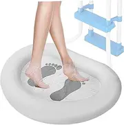 Pool Foot Bath Inflatable Foot Bath Anti-Skid Foot Wash Basin for Pool Entry Ladder Home Spa Clean Feet Above Ground Pool Accessories