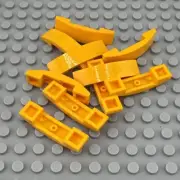 LEGO Slope - Bright Light Orange - Curved 4 x 1 x 2/3 Double - QTY x10