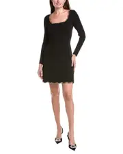 Sandro Crystal Trim Mini Dress