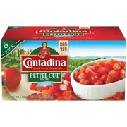 Contadina Canned Petite Cut Diced Tomatoes 14.5 oz Pack of 6 Cans