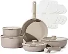 CAROTE 15Pcs Pots and Pans Set, Nonstick Cookware Set Detachable Handle