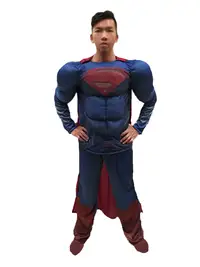 在飛比找樂天市場購物網優惠-超人 肌肉裝(2件式大人)，萬聖節服裝 DC 英雄 化妝舞會