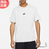 在飛比找蝦皮商城優惠-Nike 男裝 短袖上衣 寬鬆版型 厚磅 刺繡黑Logo 白