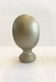 NEW LARGE Lamp Finial Antique Silver cast Zinc, tap 1/8F-IP or 1/4-27 w/adapter