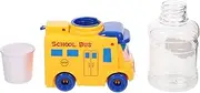 WOONEKY Mini Water Cooler School Bus Model Dispenser Fun Educational Water Fountain for Improves Self Care Creativity Safe Material Present