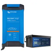 Victron Blue Smart IP22 SLA/LiFePO4 Charger 12V 200Ah Lithium Iron Battery RV
