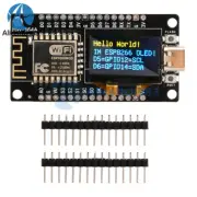 NodeMCU ESP8266 Development Board w/0.96" OLED Display CH340 Driver Module USB C