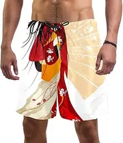 [WOSHJIUK] Men's Shorts Swim Trunks Quick Dry,Japanese Women's Umbrella,Board Short Outdoor Walk Beach Swimwear