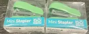 2 Wexford Mini Stapler New Green 1000 Staples Staple Remover Free Shipping