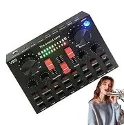 Nlrlo Sound Board for PC | DJ Sound Controller, Practical Voice Changer Board, Portable Audio System Monitor, Lightweight for Stereo DJ Stadium