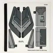LEGO STICKER SHEET 75346 Pirate Snub Fighter Star Wars The Mandalorian Decals