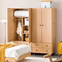 在飛比找momo購物網優惠-【橙家居·家具】艾勒系列B款0.8米兩抽兩門衣櫃 AL-E2