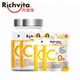 【Richvita利捷維】有酵維生素C+D3口嚼錠(60錠x2瓶+5錠x2包 共130錠)