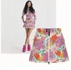 BOGNER FIRE + ICE X LOVE SHACK FANCY Begonia Quilted Floral Ski Skirt Sz4/XS