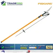 Fiskars Telescopic 3.5m 12ft Long Reach Pole Saw Tree Trimmer Pruner Cutter PRO