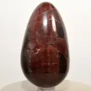 3" Red Tiger's Eye Egg Natural Crystal Polished Chatoyant Mineral Stone - Africa