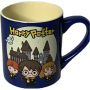 New Silver Buffalo Harry Potter Chibi Trio Ceramic Coffee Cup Mug Blue