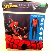 Marvel Spiderman Underwear Set Size 10/12 Pants & Top Base Layer Warm Wicking