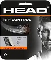 Head RIP Control Tennis Racket String 40' Set - 17 Gauge Multifilament Racquet String, Natural