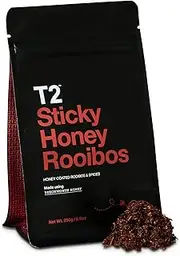 T2 Tea Sticky Honey Rooibos, Loose Leaf Herbal Tea in Resealable Foil Refill Bag, 250g