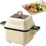 1300W Automatic Rice Frying Machine - 8L Auto Cooking Wok Fried Rice Machine with 6 Speed Adjustable Smart Touch, 360° Rotation - One-Click Smart Start - Intelligent Cooker - Rotating Intelligent