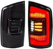 Compatible For Dodge Ram 2002-2005 1500 2500 3500 3rd Gen Dynamic Animation Sequential Turn Signal LED Rear Lamps Assembly