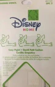 COZY PIGLET Sliding Stencil By Wrights For Hand & Machine Quilting •Scrapbooking