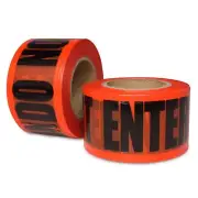 Danger Do Not Enter Tape 2 Pack, 3 inch x 1000 feet x 1.5 mil Warning Safety ...