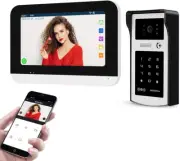 7 Inch 1080P Wifi Smart Video Door Phone Intercom System for 1-Family House,Touc