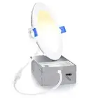 1 Pack 4 Inch LED Recessed Light, Dimmable, 2700K-5000K 5CCT, 750LM High Brig...
