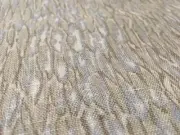 Kravet Crackled Rippled Metallic Print Upholstery Fabric- Chromis Pumice 2.80 yd