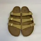 Birkenstock New w/ Box Florida Fresh Latte Cream Birkibuc Vegan Reg Select Size