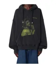 graphic-print hoodie S black
