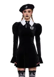 [Dolls Kill x Corpse Bride] Ice Heart Mini Dress