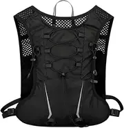 Hydration Pack Running,Jogging Daypack with Pockets | Reflective Multi Functions Backpack for Men Women Camping Cycling Hiking