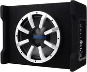JENSEN JW10A 10" Subwoofer in Multi-Mounting Vented Enlosure with Built-in MOSFET Powered Amplifer