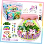 Gift for Girls Terrarium Kit for Kids Birthday Gift for Girls Ages 4 5 Unicorn