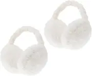 [OATIPHO] 2Pcs Plush Ear Muffs for Winter Outdoor Activities Soft Ear Covers for Skiing Snowball Fights Hiking Comfortable Warmth Accessory for Boys