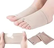 P H Avenue Unisex Free Size Flat Arch Support Socks with Comfort Gel Pad, Arch Brace for Flat Feet Support,Pain Relief Arch Pads, Band Foot Support - 1 Pair